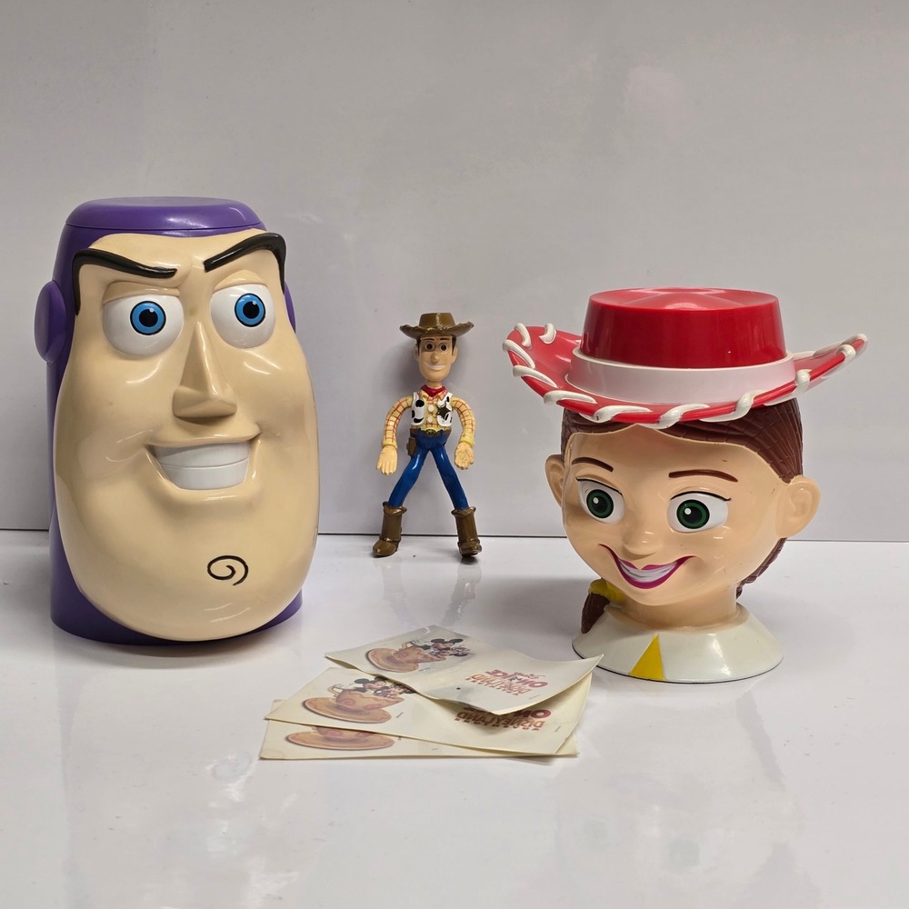 Disney On Ice Toy Story Buzz Lightyear Jessie Mugs Woody Figure Tatoos